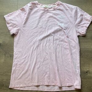 Pink T-Shirt with Joy Hope Faith Embroidery